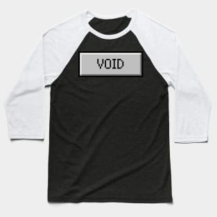 VOID Windows Button - Aesthetic Vaporwave Baseball T-Shirt